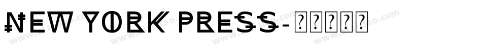 New York Press字体转换